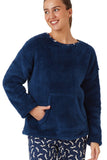 INDIGO SKY Navy Fleece Pyjamas Set