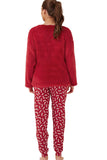 INDIGO SKY Red Fleece Pyjamas Set