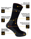 JCB Work Tough Mens Work Sock 3 Pack Black (Sizes 6-11) SKU: JCBX000190