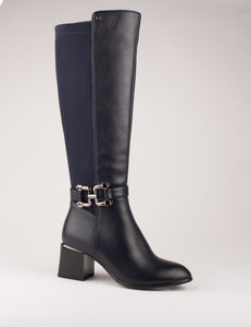 ZANNI & CO Kirdasa Navy Knee High Boot