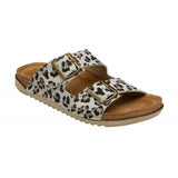 LOTUS Rome Leopard Print Open Toe Mule