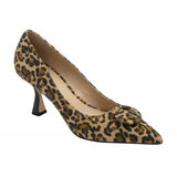 LOTUS Henley Leopard Print Sued Court Shoes