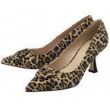LOTUS Henley Leopard Print Sued Court Shoes