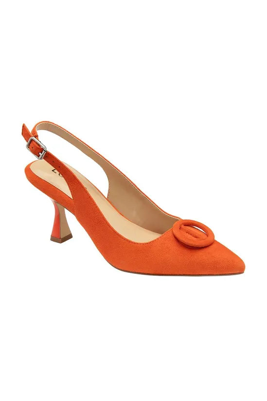 LOTUS Delfina Orange Suede Sling Back Shoe