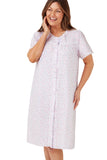 MARLON Pink Swirl Leaf Nightdress