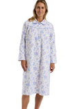 MARLON Blue Floral Bouquet Winceyette Nightdress