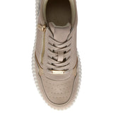 LOTUS Paige Natural Snake Print Trainers