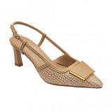 LOTUS Solange Natural Weave Sling Back Court Shoe
