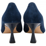 LOTUS Lillian Navy Suede Court Shoe