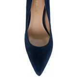 LOTUS Lillian Navy Suede Court Shoe