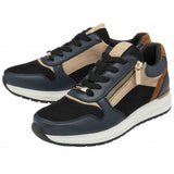 LOTUS Venus Navy & Tan Casual Trainer