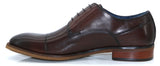 PAOLO VANDINI Keldie Toecap Brown Leather Shoe