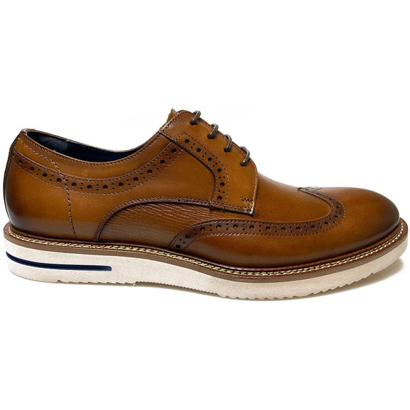 PAOLO VANDINI Megmillar Tan Casual Leather Brogue