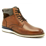 PAOLO VANDINI  Norden Tan Cuffed Leather Boot