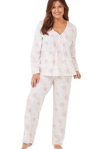 MARLON Pink Cheetah Bloom Long Sleeve Pyjamas