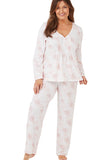 MARLON Pink Cheetah Bloom Long Sleeve Pyjamas