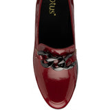 LOTUS Preston Red Patent Wedge Loafer