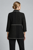 CLAUDIA C Black Contrast Panel Jacket