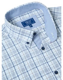 DRIFTER Sky Blue Checked Short Sleeve Shirt