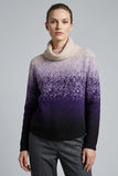 CLAUDIA C Purple Roll Neck Jumper