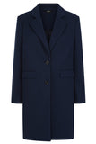 EMRECO Midnight Single Breasted Revere Collar Coat