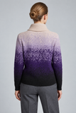 CLAUDIA C Purple Roll Neck Jumper