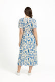 MUDFLOWER Ivory Leaf Print Dress 239