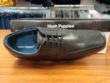 HUSH PUPPIES Argyll Black Laced Leather Shoe