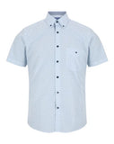 DRIFTER Blue and White Regular Short Sleeve Casual Shirt
14126SS/12