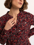 BRAKEBURN Ula Wine Floral Maxi Dress