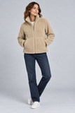 CLAUDIA C Pebble Teddy Fleece Jacket