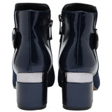 LOTUS Kirsty Navy Heeled Ankle Boot