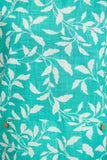 MUDFLOWER Green Leaf Print Top 231