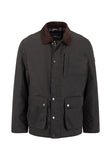 FYNCH HATTON Anthracite Cotton Jacket with Cord Collar