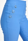 MUDFLOWER Blue Button Detail Bengaline Trousers