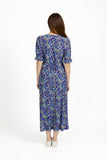 MUDFLOWER Blue Ditsy Print Midi Dress 265