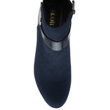 LOTUS Kirsty Navy Heeled Ankle Boot