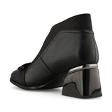 LORETTA VITALE Black Leather Ankle Boot