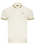 REMUS UOMO Cream Short Sleeve Polo Shirt