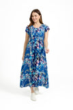 MUDFLOWER Blue Paisley Print Summer Dress 243