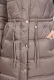 MUDFLOWER Grey Diamond Quilted Coat 327