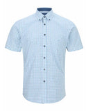 DRIFTER Teal Regular Short Sleeve Casual Shirt 14148SS/26