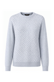 EMRECO Light Blue Textured Round Neck Jumper