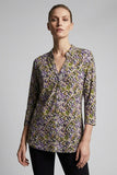 CLAUDIA C Purple Animal Print Top