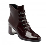 LOTUS Paisley Bordo Patent Ankle Boot