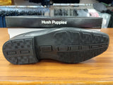 HUSH PUPPIES Dumfries Black Slip On Leather Shoe
