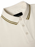 REMUS UOMO Cream Short Sleeve Polo Shirt