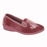 SLEEPERS Gina Heather Velour Slipper
