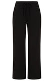 EMRECO Black Wide Leg Jersey Bottoms