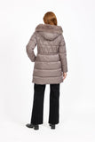 MUDFLOWER Grey Diamond Quilted Coat 327